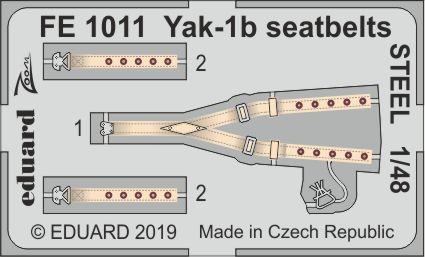 1/48 Yak-1b seatbelts STEEL (ZVE)