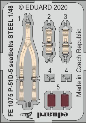 1/48 P-51D-5 seatbelts STEEL (AIRF)