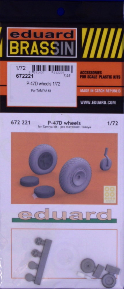 BRASSIN 1/72 P-47D wheels (TAM)