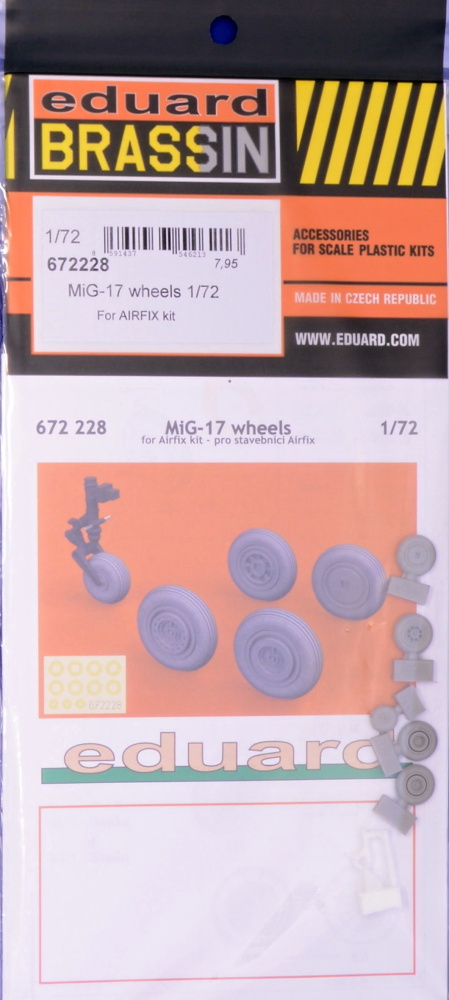 BRASSIN 1/72 MiG-17 wheels (AIRF)