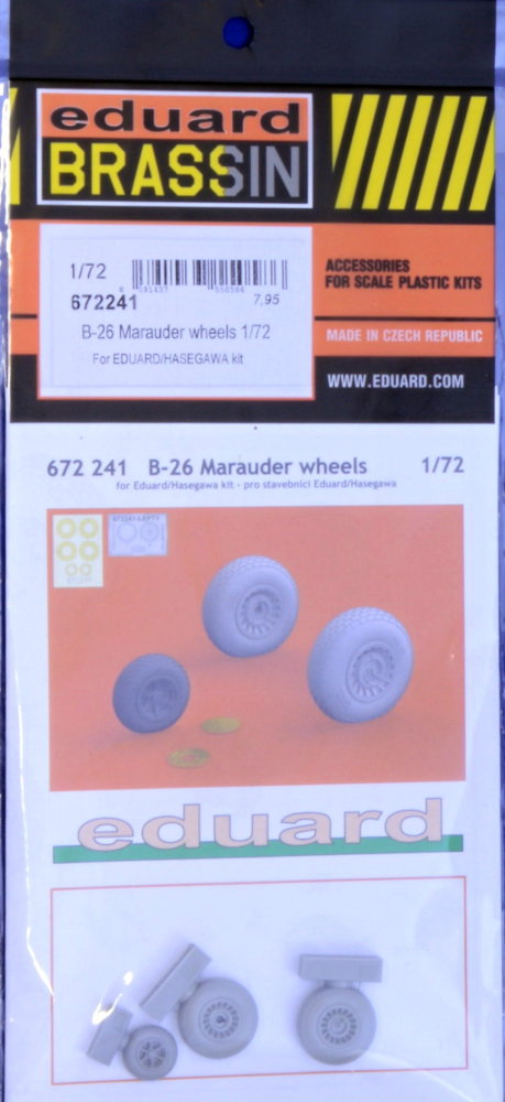 BRASSIN 1/72 B-26 Marauder wheels (EDU/HAS)