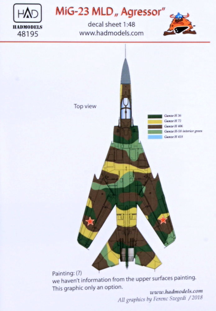 1/48 Decal MiG-23 MLD 'Agressor'