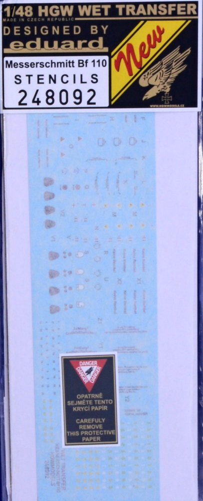 1/48 STENCILS Messerschmitt Bf 110