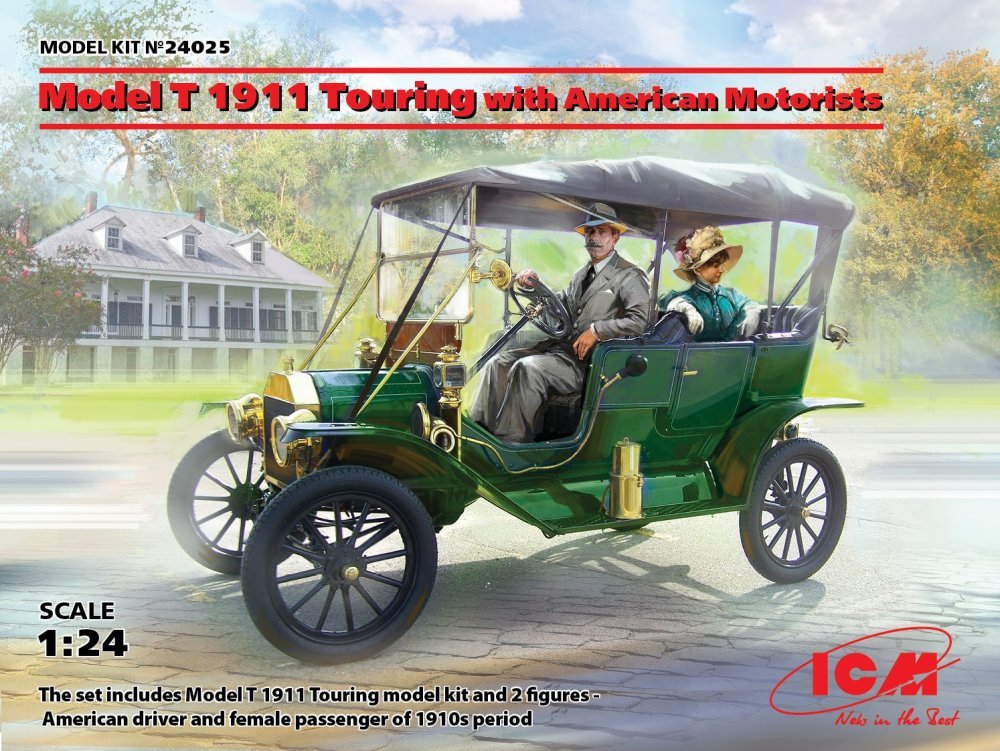 1/24 Model T 1911 Touring w/ American Motorists
