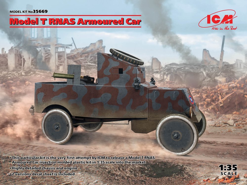 1/35 Model T RNAS Armoured Car (2x camo)