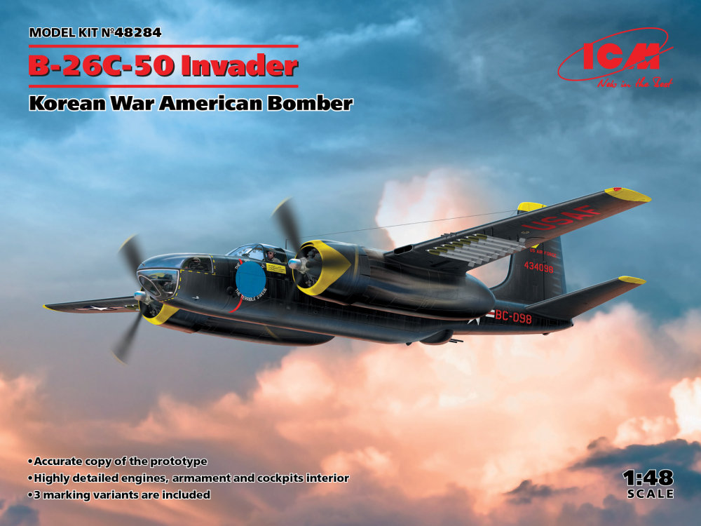 1/48 B-26C-50 Invader Korean War American Bomber