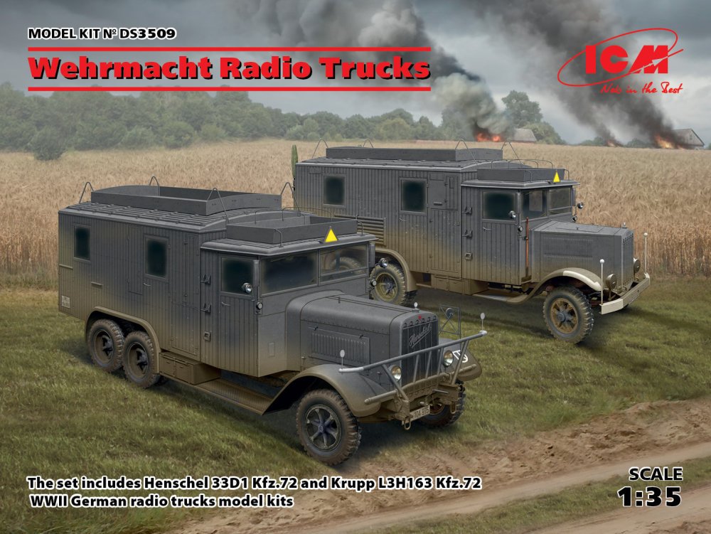 1/35 Wehrmacht Radio Trucks  DIORAMA SET (2 kits)