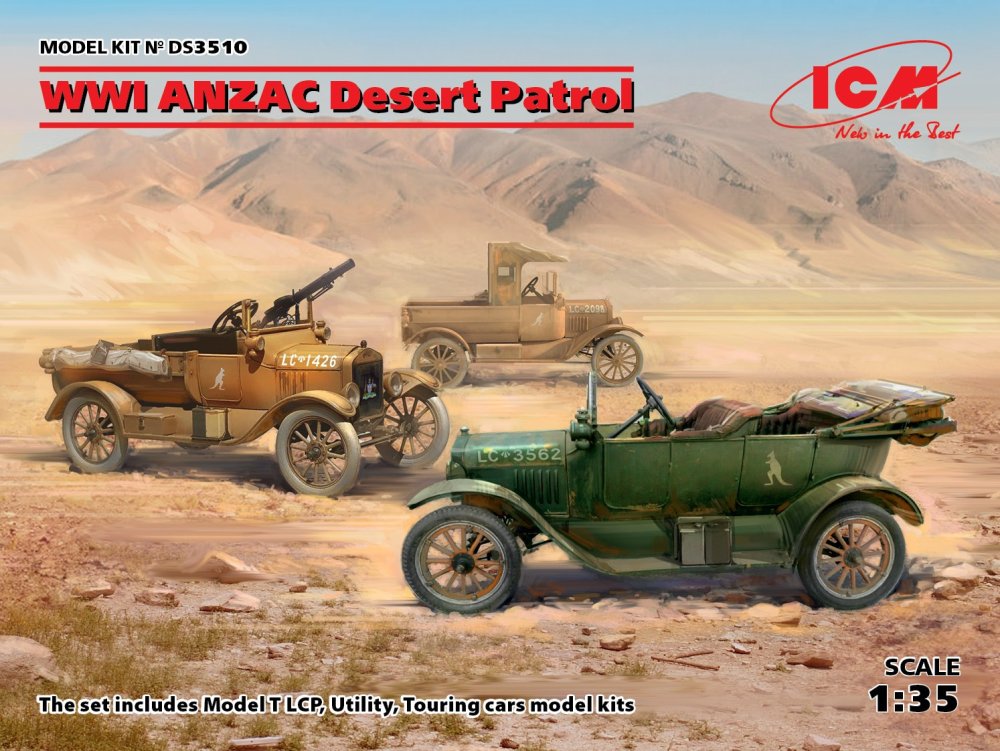 1/35 ANZAC WWI Desert Patrol DIORAMA SET (3 kits)