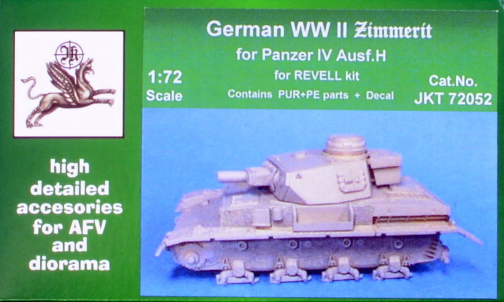 1/72 German WWII Zimmerit for Panzer IV Ausf.H