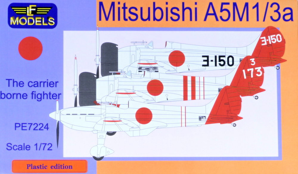 1/72 Mitsubishi A5M1/3a Claude (3x camo)