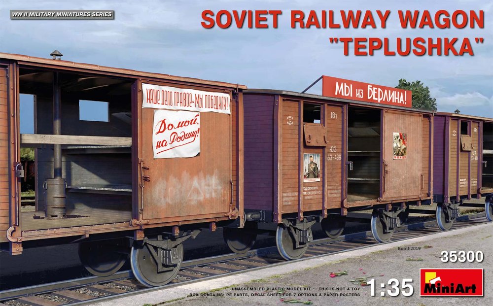 1/35 'Teplushka' Soviet Railway Wagon