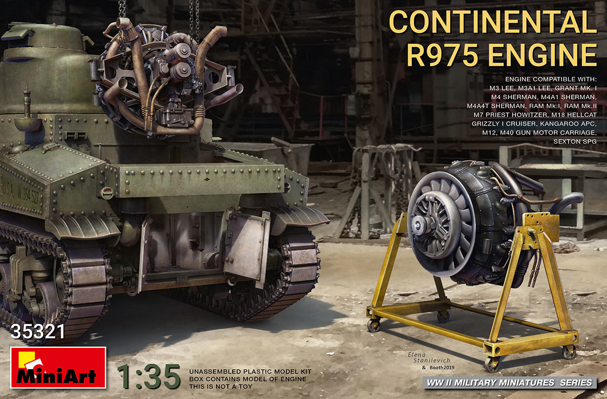 1/35 Continental R975 Engine