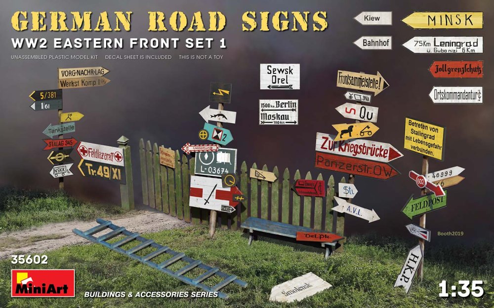 1/35 German Road Signs WWII (East Front Set 1)