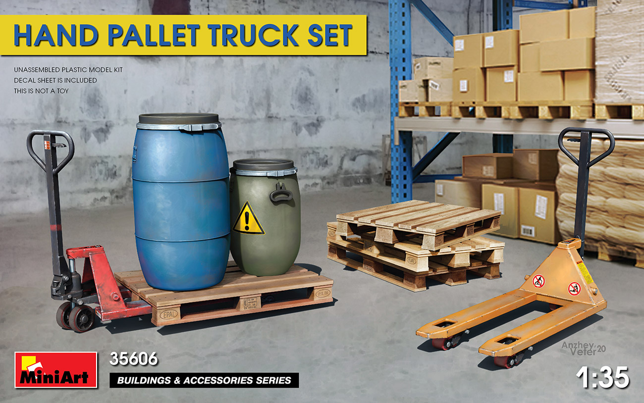 1/35 Hand Pallet Truck set (incl. decals)