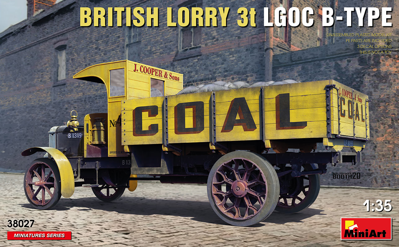 1/35 British Lorry 3t LGOC B-Type (PE, 3x camo)