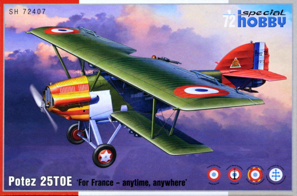 1/72 Potez 25 TOE 'For France' (4x camo)