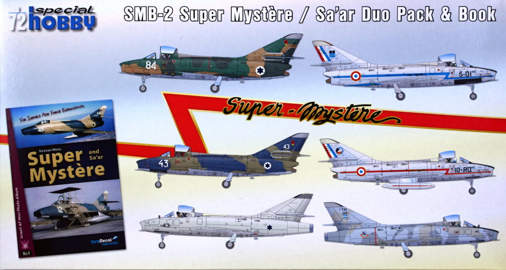 1/72 SMB-2 Super Mystere DUO PACK & Book (6x camo)