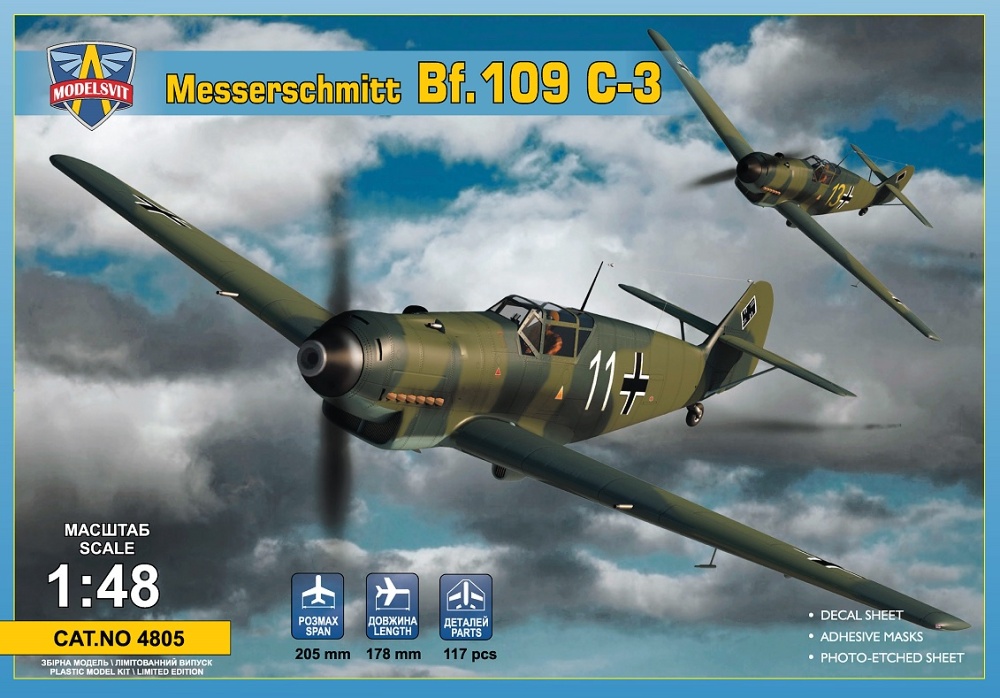 1/48 Messerschmitt Bf 109 C-3 (2x camo)