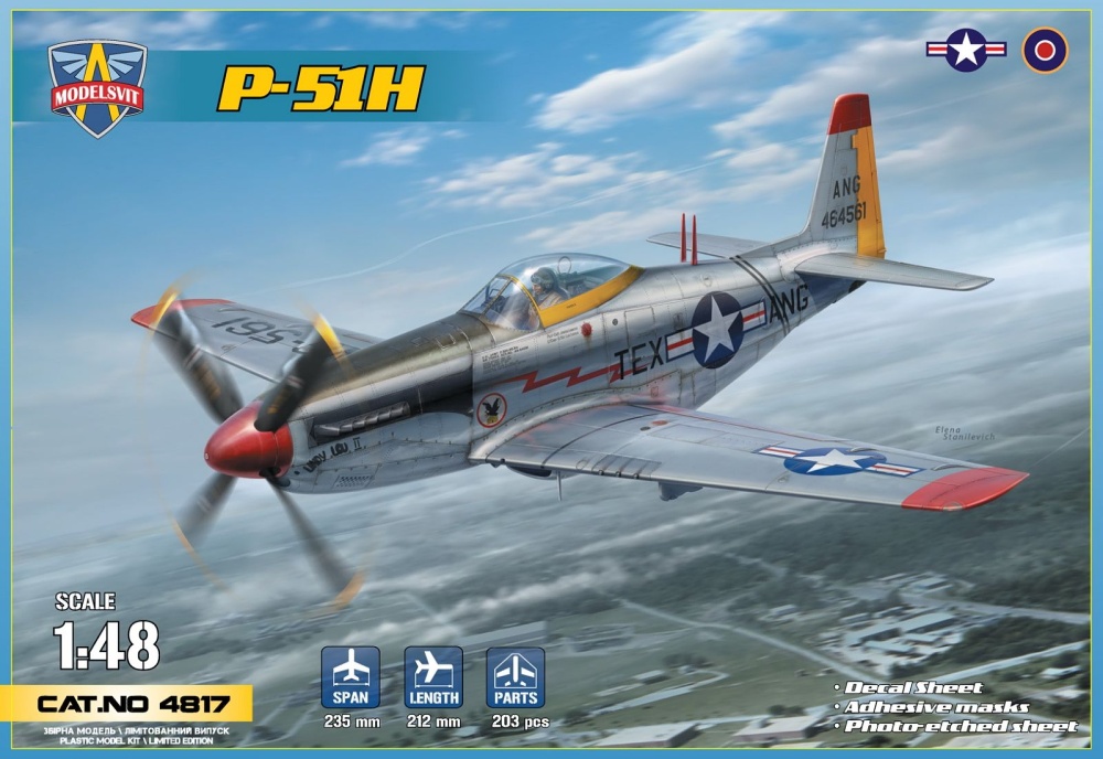 1/48 P-51H Mustang (4x camo)