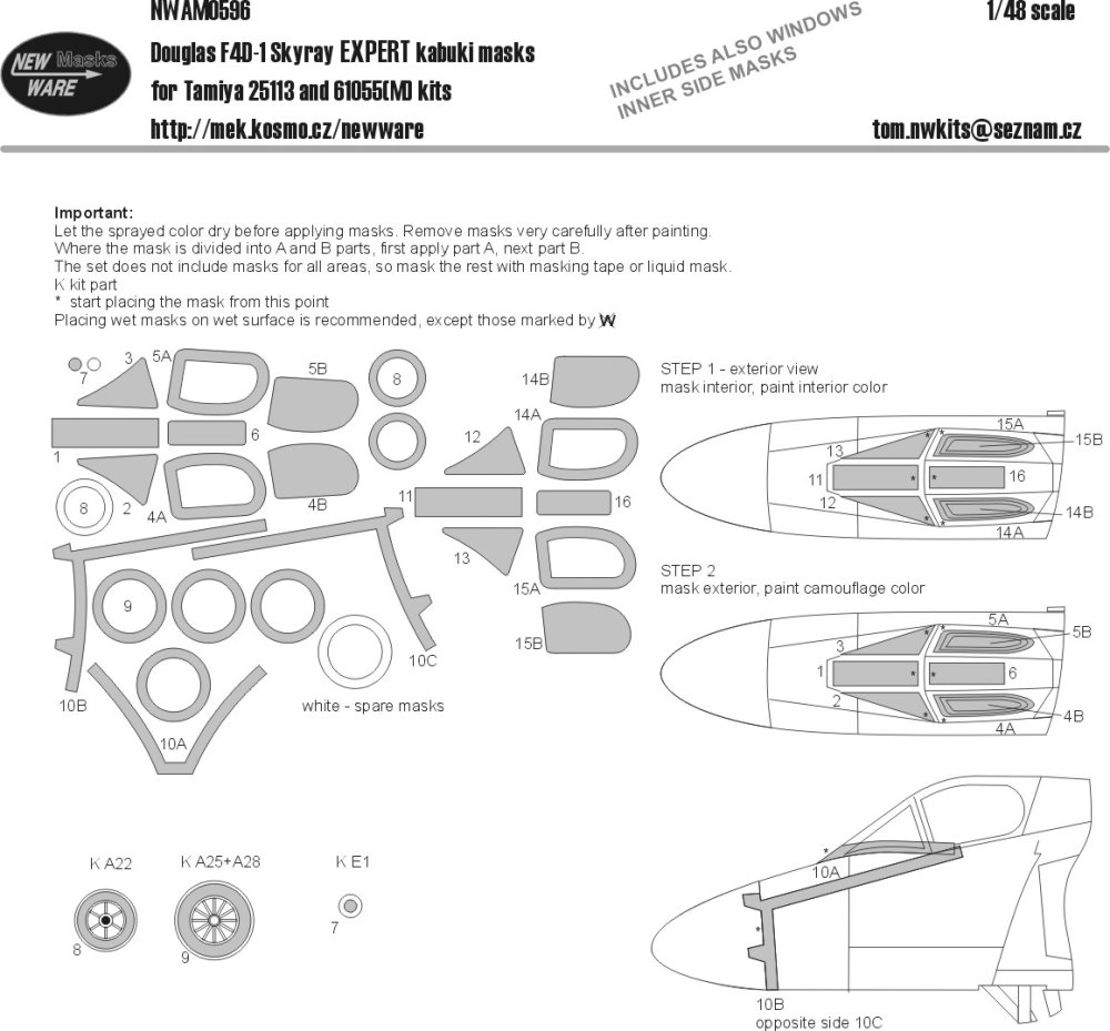 1/48 Mask Douglas F4D-1 Skyray EXPERT (TAM 25113)