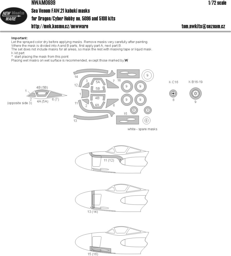 1/72 Mask Sea Venom FAW.21 (DRAG/CYBER H.)