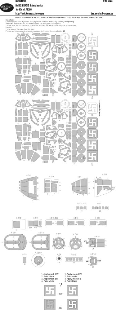 1/48 Mask He-111 Z-1 BASIC (ICM 48260)