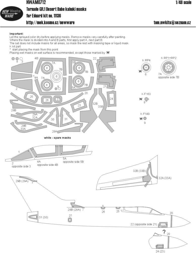 1/48 Mask Tornado GR.1 Desert Babe (EDU 11136)
