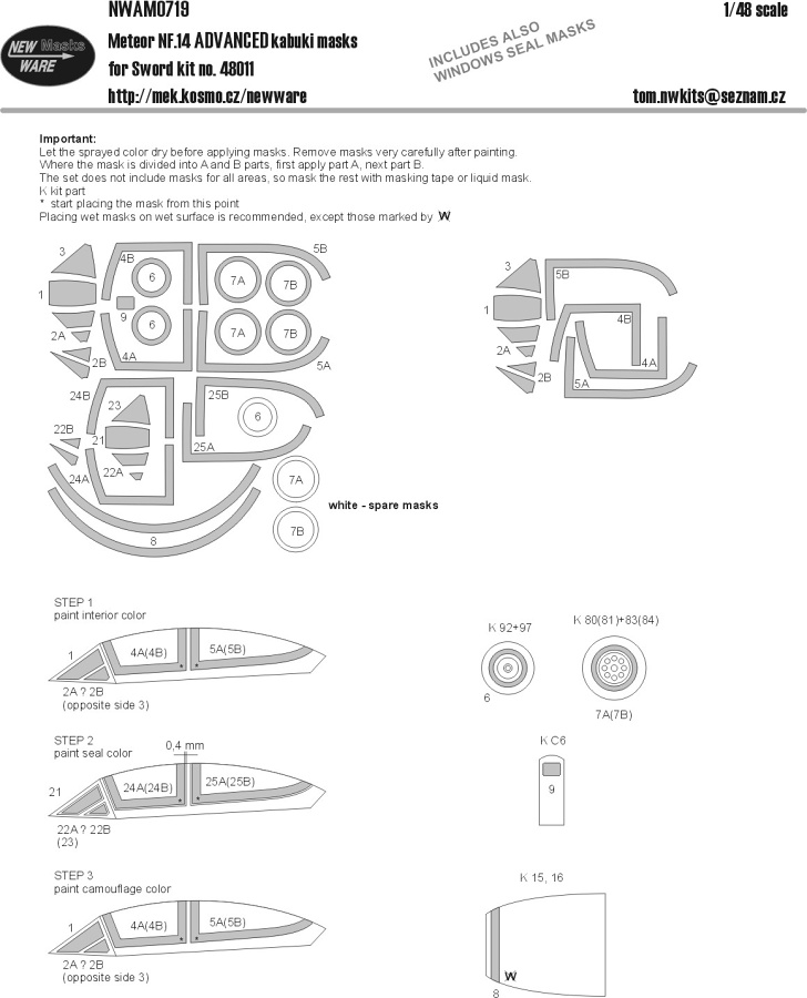 1/48 Mask Meteor NF.14 ADVANCED (SWORD 48011)