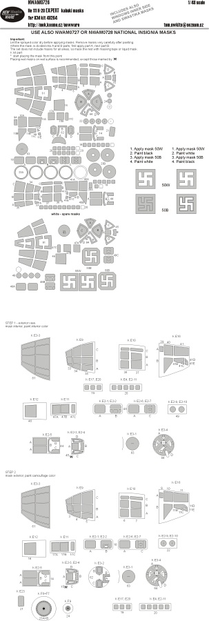 1/48 Mask He 111 H-20 EXPERT  (ICM 48264)