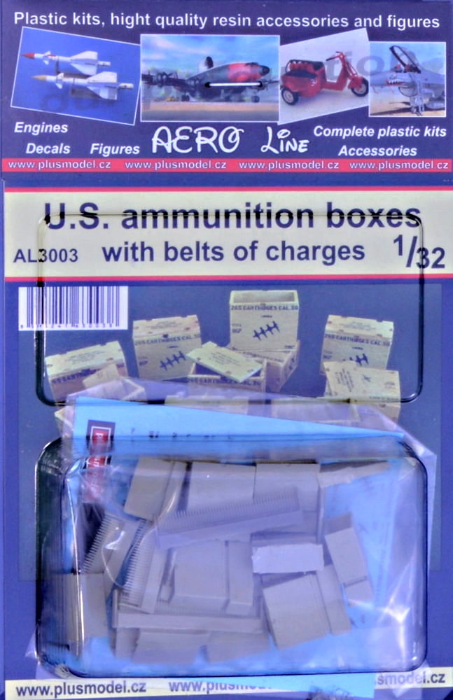1/32 US ammunition boxes w/ belts of charges
