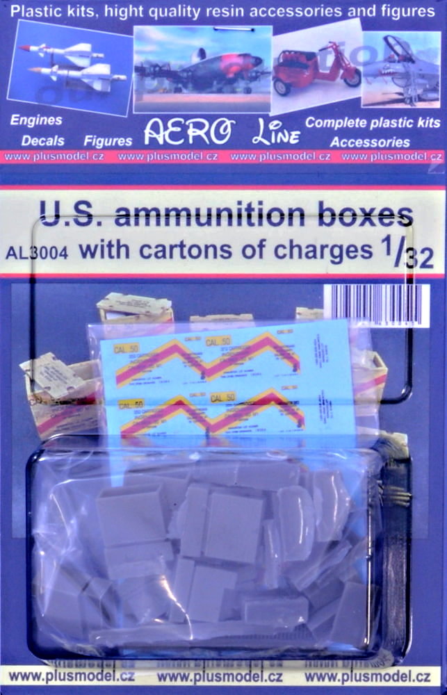 1/32 US ammunition boxes w/ cartons of charges