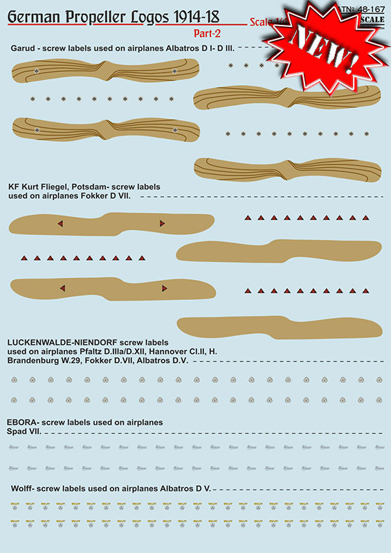 1/48 German Propeller Logos 1914-1918, part 2
