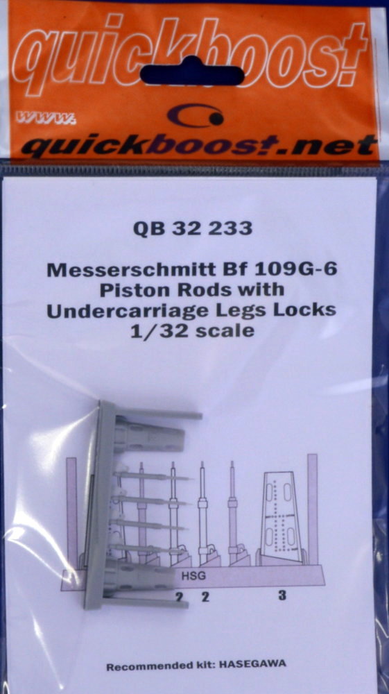 1/32 Bf 109G-6 piston rods w/ undercarr.legs (HAS)