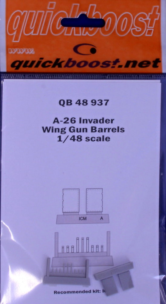 1/48 A-26 Invader wing gun barrels (ICM)