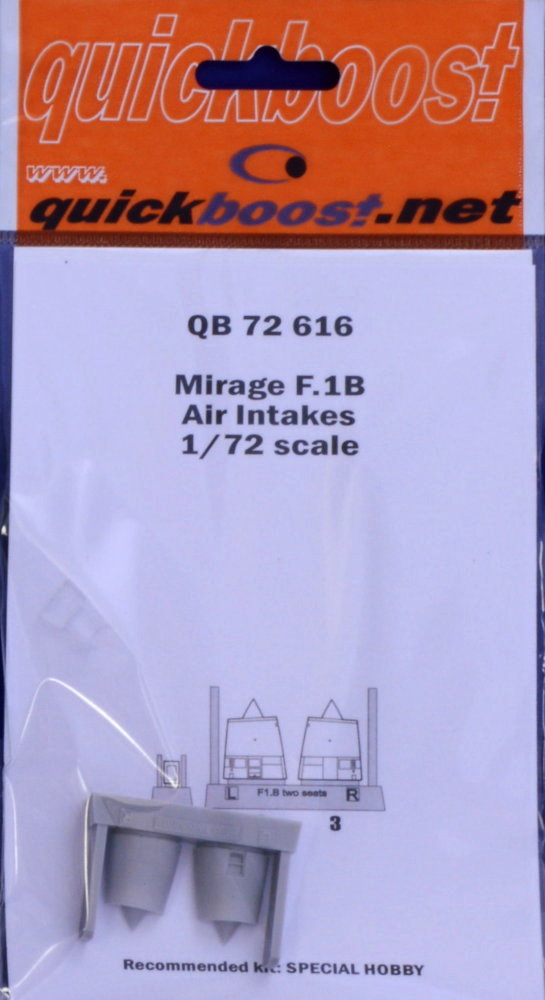 1/72 Mirage F.1B air intakes (SP.HOBBY)