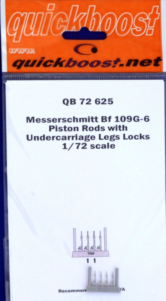 1/72 Bf 109G-6 piston rods w/ undercarr.legs (TAM)