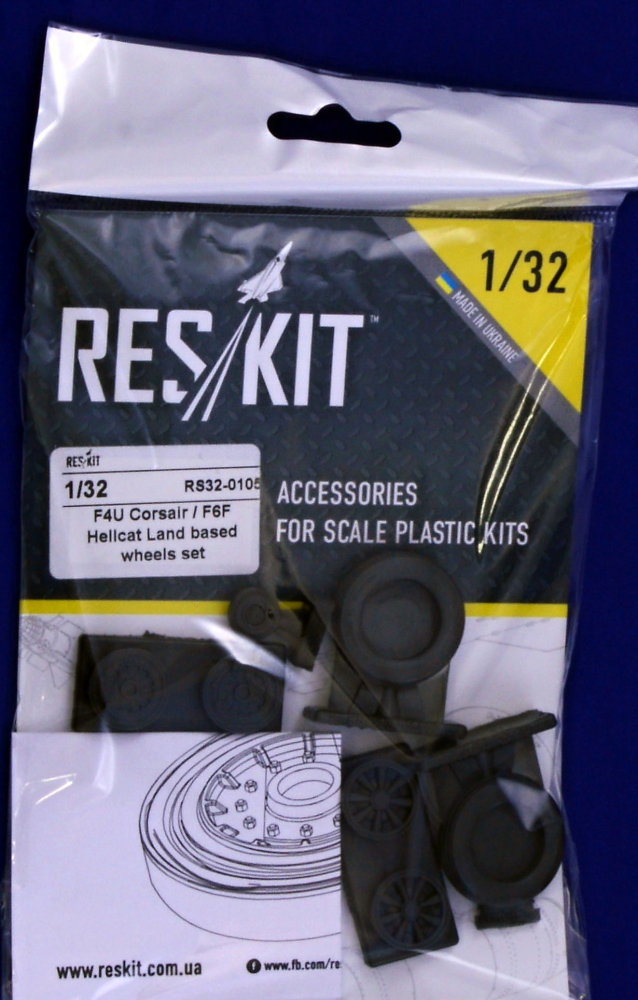 1/32 F4U Corsair/F6F Hellcat wheels set (REV/TAM)