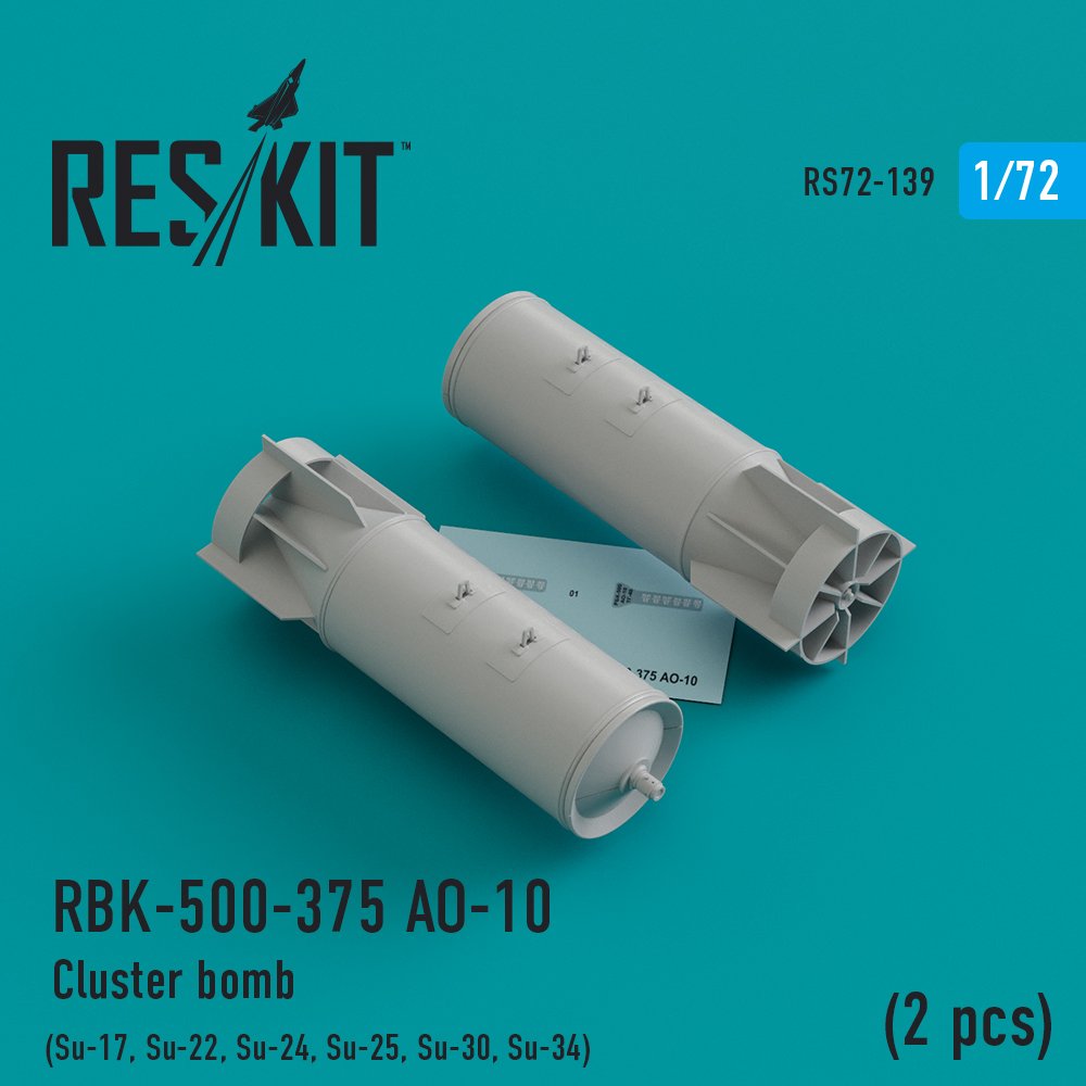 1/72 RBK-500-375 AO-10  Cluster bomb (2 pcs.)