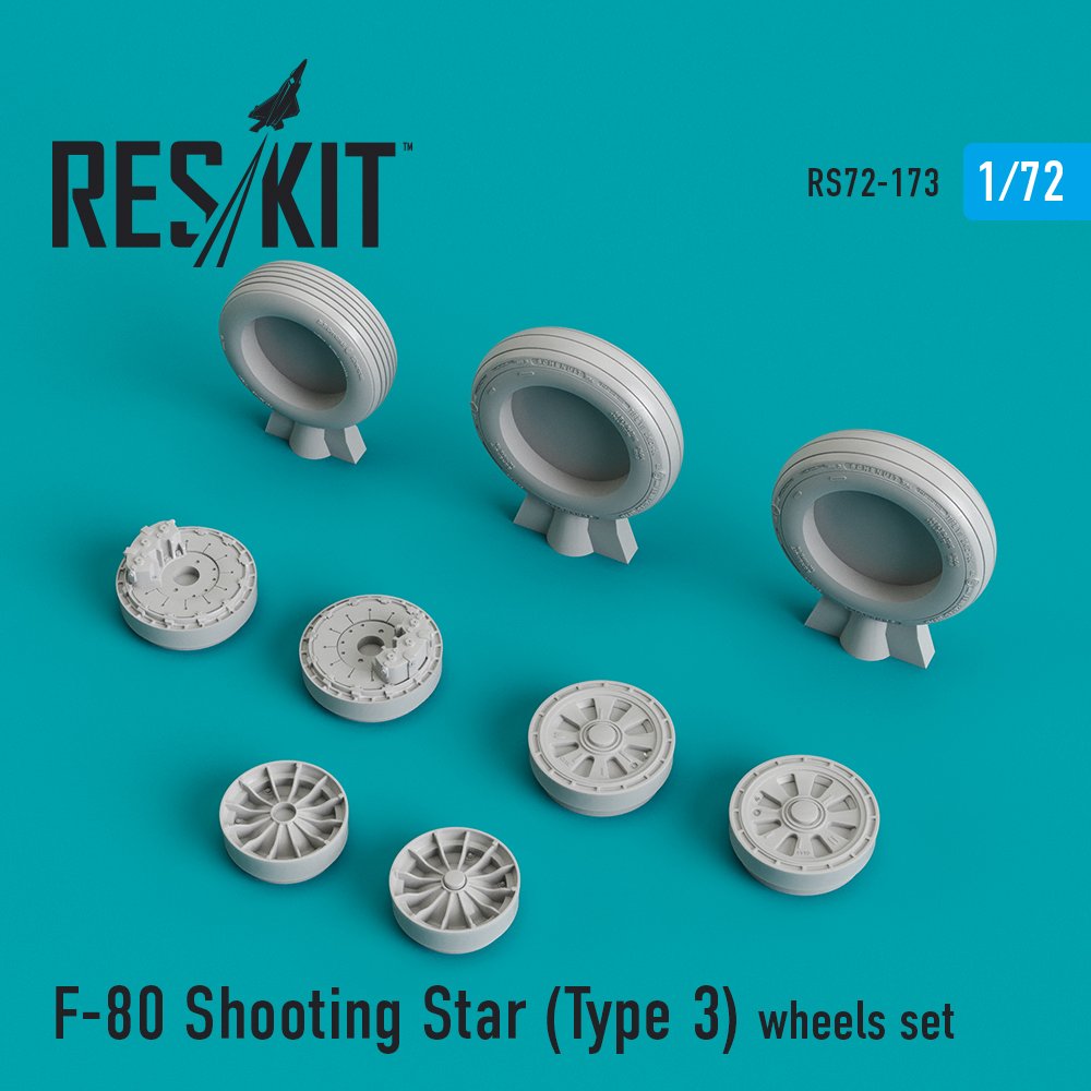 1/72 F-80 Shooting Star (Type 3) wheels (AIRF/SWD)