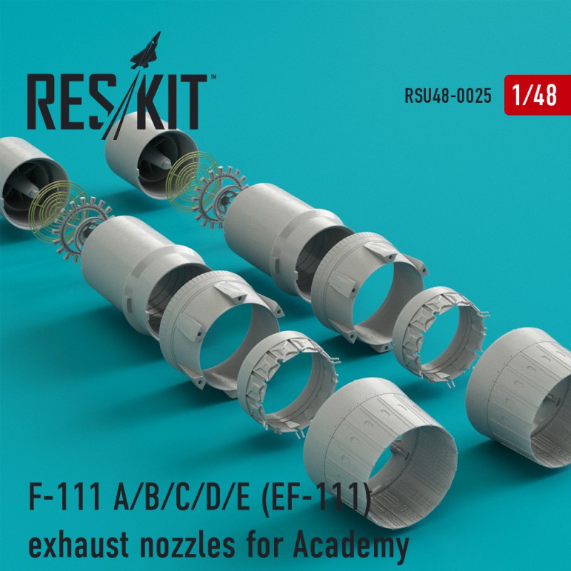 1/48 F-111 A/B/C/D/E (EF-111) exh.nozzles  (ACAD)