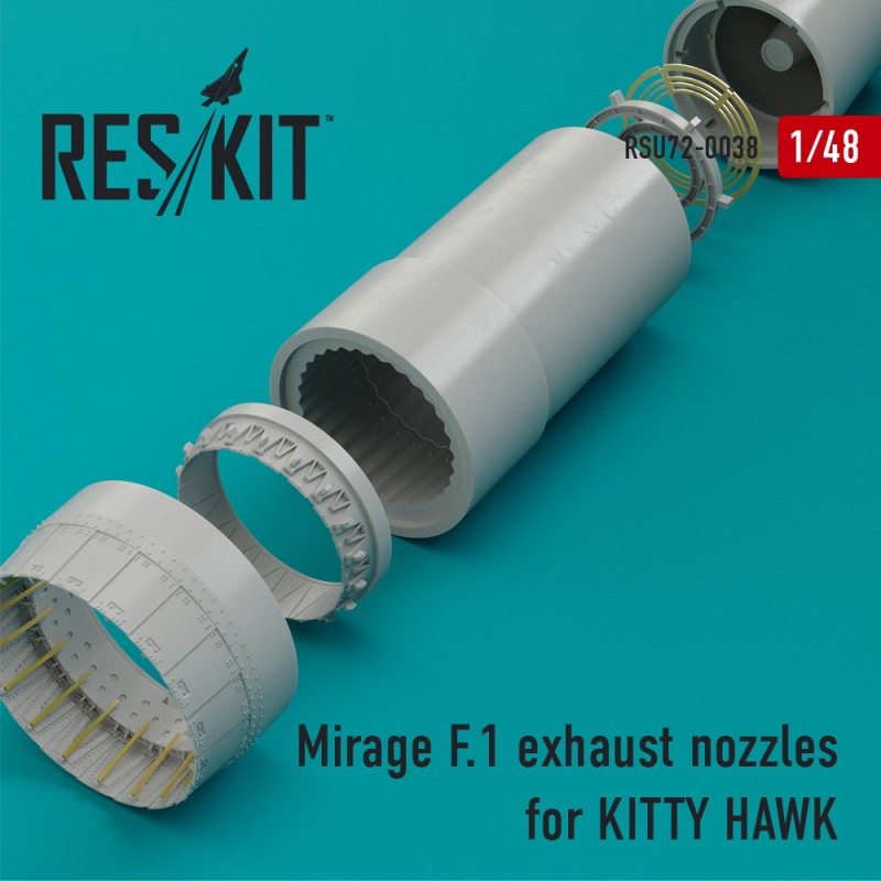 1/48 Mirage F.1 exhaust nozzles  (KITTYH)