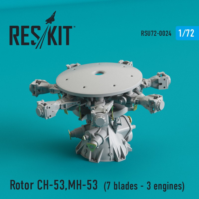 1/72 Rotor CH-53, MH-53E - 7 blades,3 engines