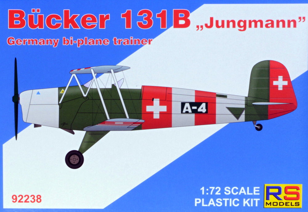 1/72 Bücker 131B German bi-plane trainer (5x camo)