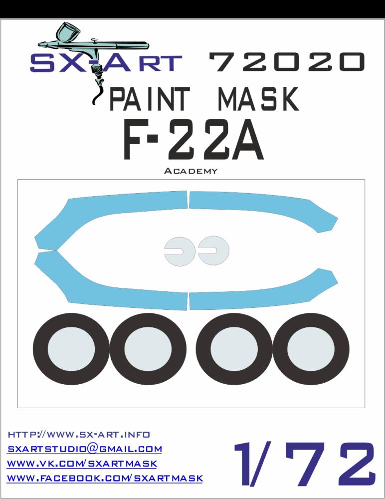 1/72 F-22A Painting Mask (ACA)