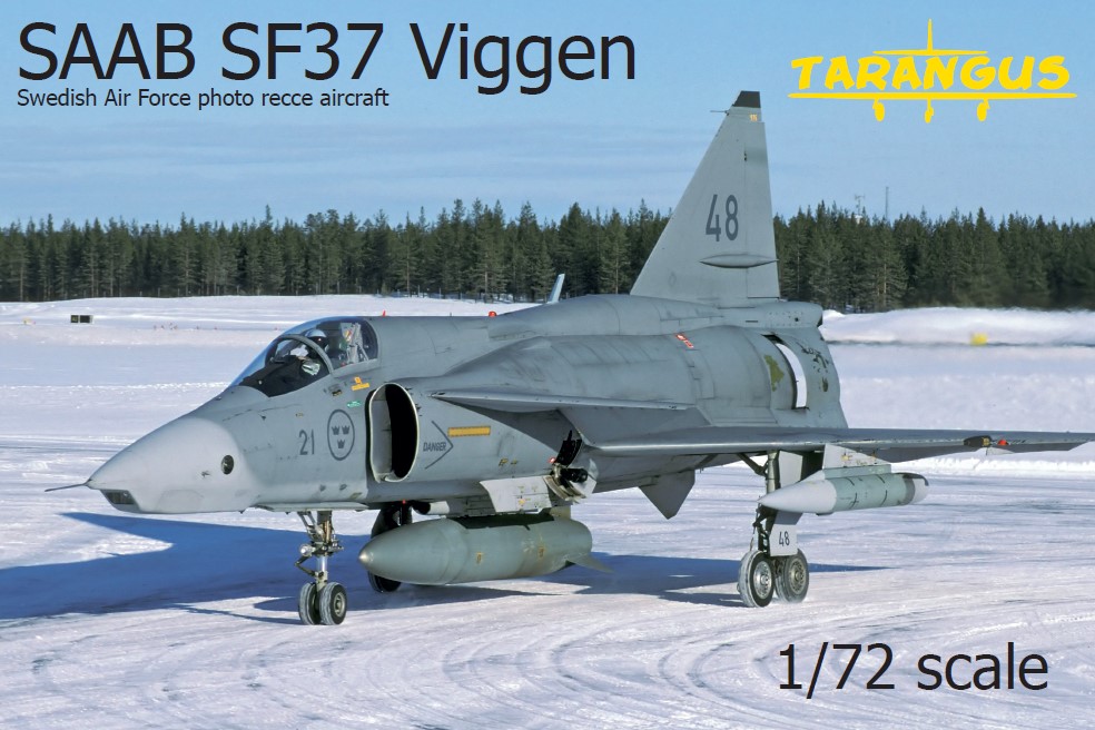 1/72 SAAB SF37 Viggen Swedish AF Reccon. (3x camo)