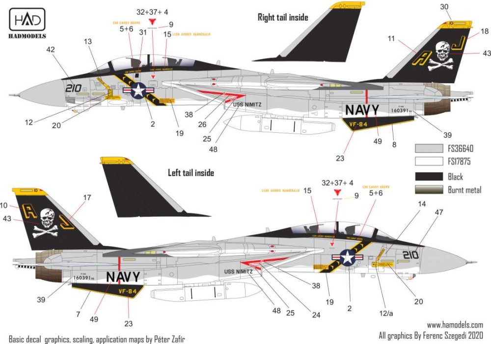 MODELIMEX Online Shop | 1/72 Decal F-14A VF-84 Jolly Rogers, 1978-79