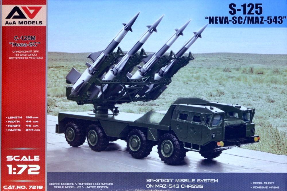 1/72 S-125 NEVA-SC miss.system on MAZ-543 chassis