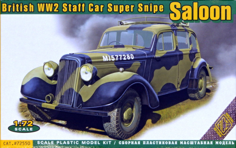 1/72 Super Snipe Saloon British Staff Car WWII