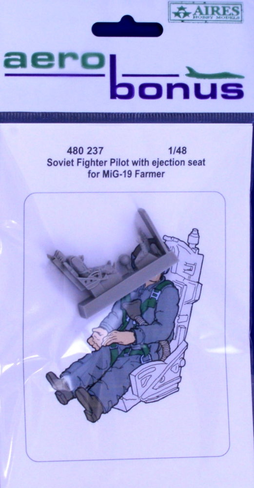 1/48 Soviet Fighter Pilot w/ eject.seat for MiG-19