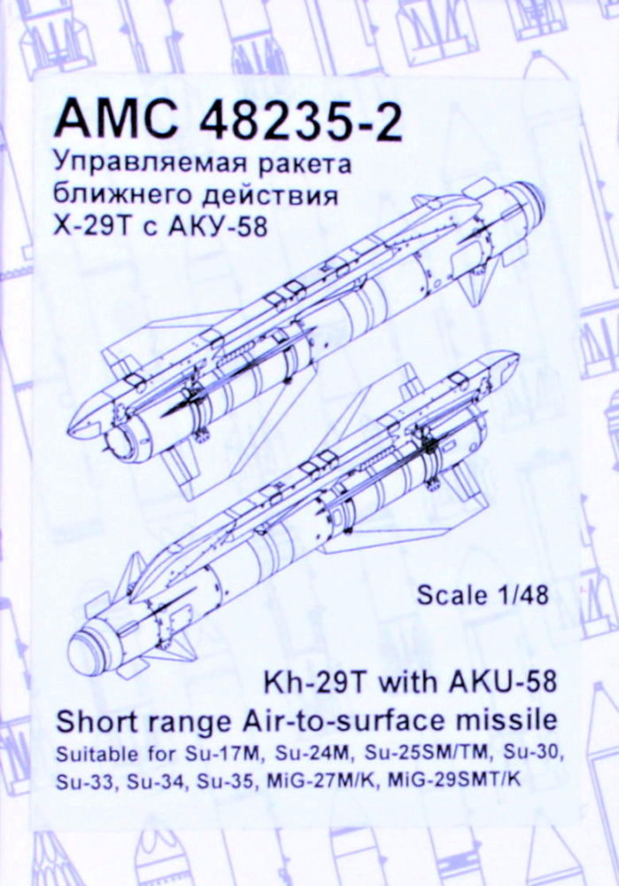 1/48 Kh-29T w/ AKU-58 SR Air-to-surface missile